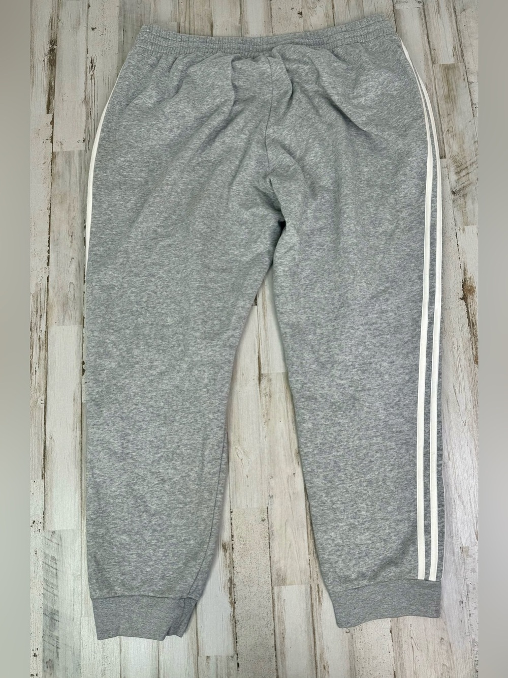 Adidas Climalite Sweatpants Gray 3 Stripe Mens Size 2XL - Picture 8 of 10